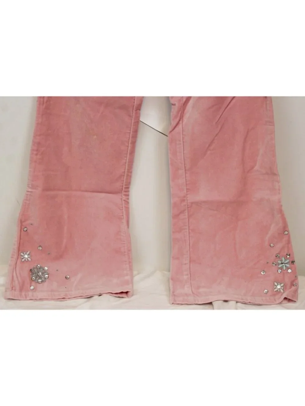 2006 Gymboree Princess Snow Drop Velour Cargo Pants sz 12 Snowflake Sparkle Jean